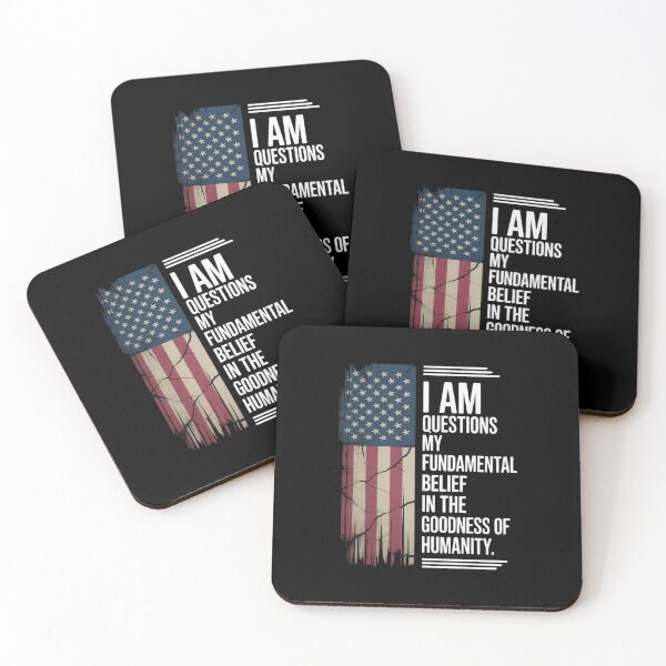 Item preview, Questioning My Belief in Humanity Distressed Flag  designed and sold by NailMolisa.