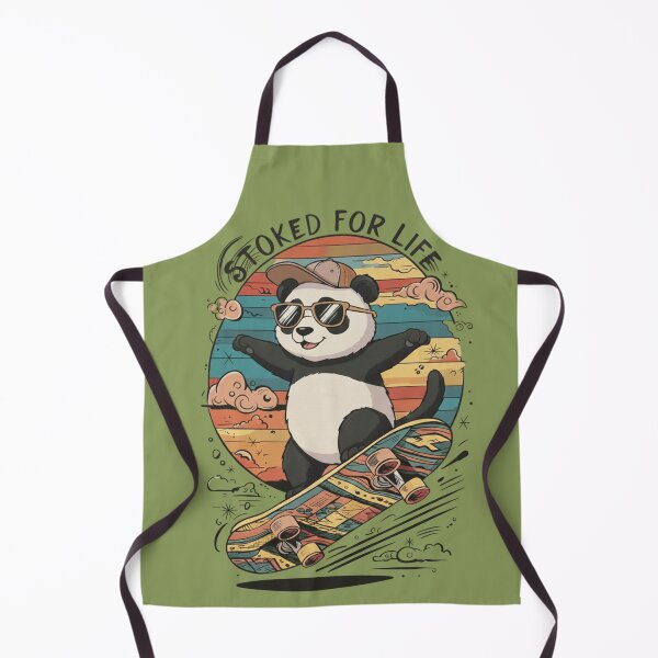Item preview, Rad Panda Skater - Retro Sunset Vibes designed and sold by Prints & Pulse.