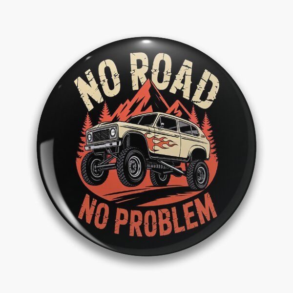 Item preview, Distressed No Road No Problem - Off Road designed and sold by CottonCandyPrin.
