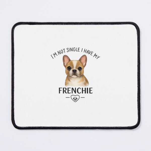 Item preview, I’m Not Single I Have My Frenchie T-Shirt | Cute French Bulldog Dog Mom V-Neck | Dog Lover Gift designed and sold by DailyDrivesct.