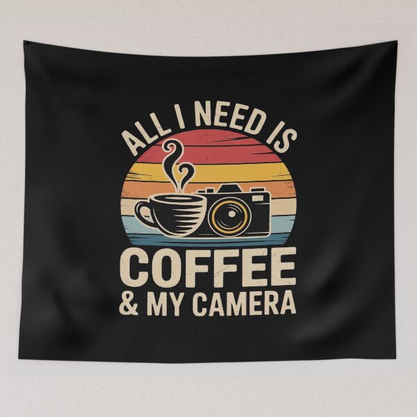 Item preview, Vintage All I Need Is Coffee And My Camera Photography  designed and sold by MyzoToyota.