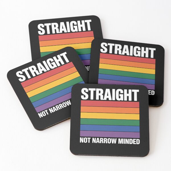 Item preview, Straight not narrow minded LGBT Gay Ally Queer Pride designed and sold by NailMolisa.