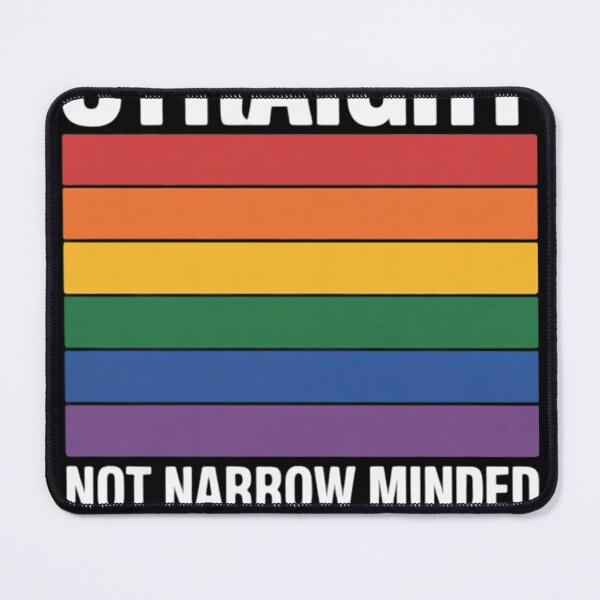Item preview, Straight not narrow minded LGBT Gay Ally Queer Pride designed and sold by NailMolisa.