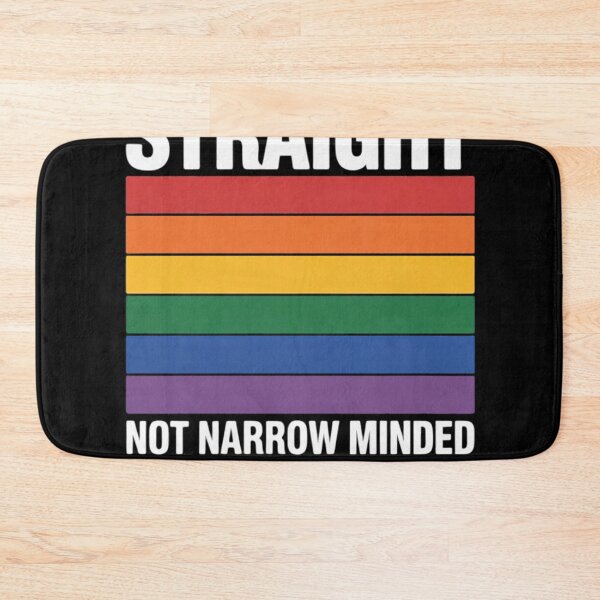 Item preview, Straight not narrow minded LGBT Gay Ally Queer Pride designed and sold by NailMolisa.