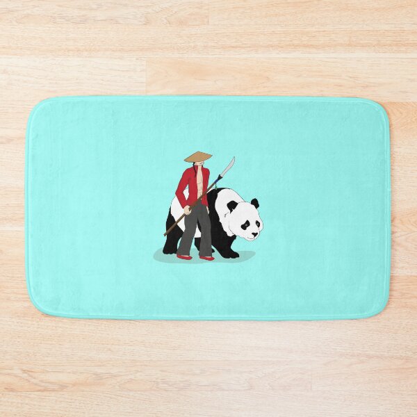 Item preview, Warrior Monk with Panda Guardian – Asian Fantasy Samurai Illustration designed and sold by Fashion Empire.