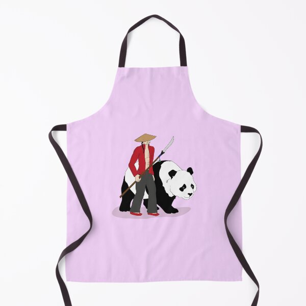 Item preview, Warrior Monk with Panda Guardian – Asian Fantasy Samurai Illustration designed and sold by Fashion Empire.