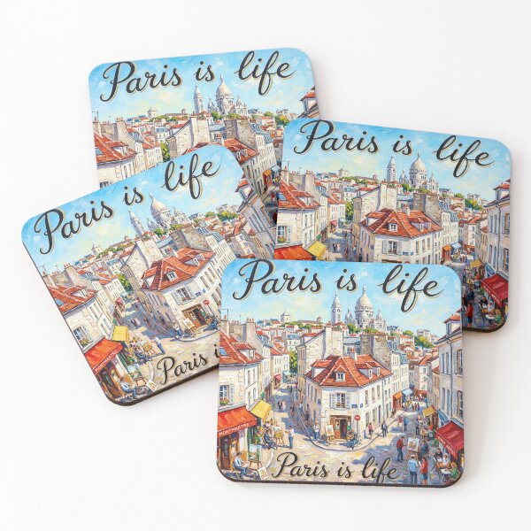 Item preview, Life is Paris, view from Montmartre designed and sold by MrBoutik.