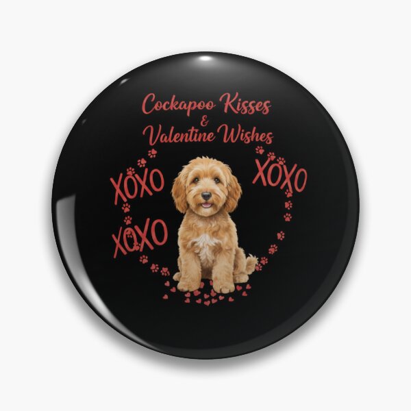 Item preview, Cockapoo Kisses and Valentine Wishes Cute Dog Lover Valentine's Day! designed and sold by RNTStudio.