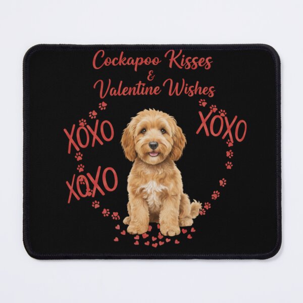 Item preview, Cockapoo Kisses and Valentine Wishes Cute Dog Lover Valentine's Day! designed and sold by RNTStudio.
