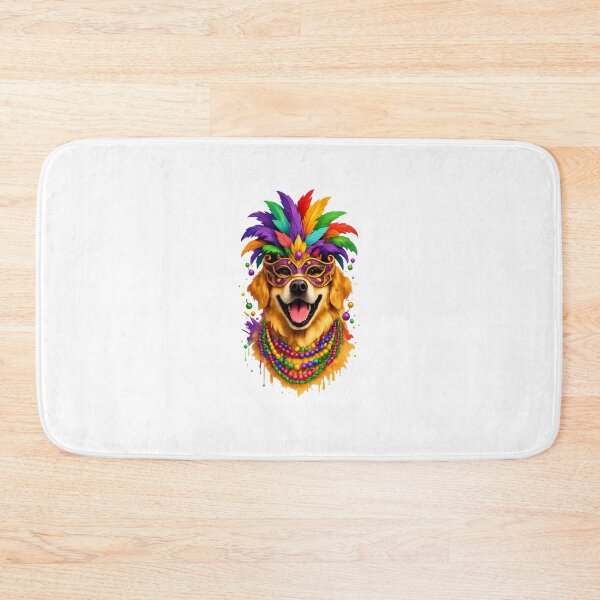 Item preview, Carnival Dog  | Festive Golden Retriever Mardi Gras Graphic | Colorful Summer Festival Shirt designed and sold by DailyDrivesct.