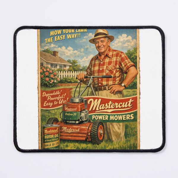 Item preview, Mastercut Americana: Vintage Power Mower Pride designed and sold by ForeverPrintsOK.
