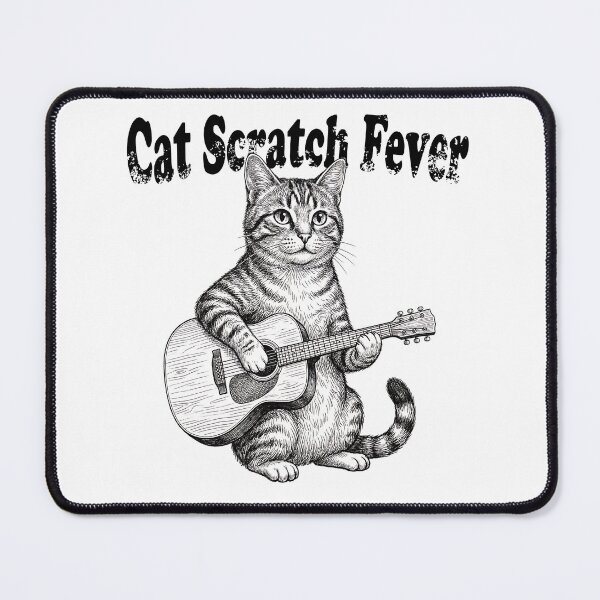 Item preview, Cat Scratch Fever - Cool Cat Guitarist designed and sold by brandByLea.