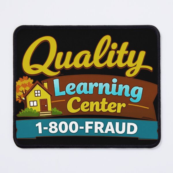 Item preview, Quality Learing Center 1-800-FRAUD Parody Logo - Minnesota Daycare Fraud Meme designed and sold by gear-posters.