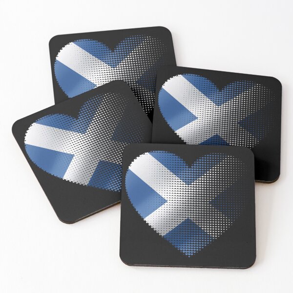 Item preview, Scottish Flag Heart Art Print - Scotland Saltire Love Design designed and sold by Loom on the Loch.