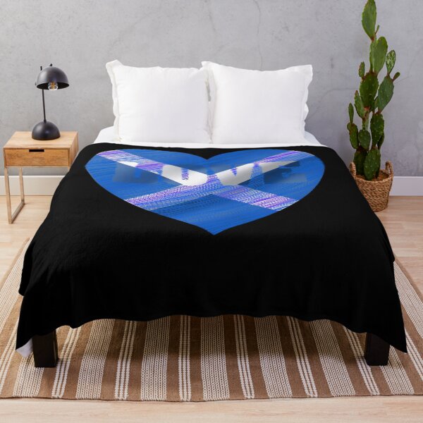 Item preview, Scottish Love Heart Design - Scotland Valentine Flag Art designed and sold by Loom on the Loch.