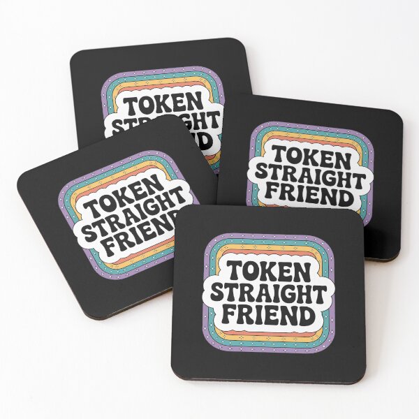 Item preview, Token Straight Friend Funny Slang Queer Ally Gay Pride Stuff designed and sold by NailMolisa.