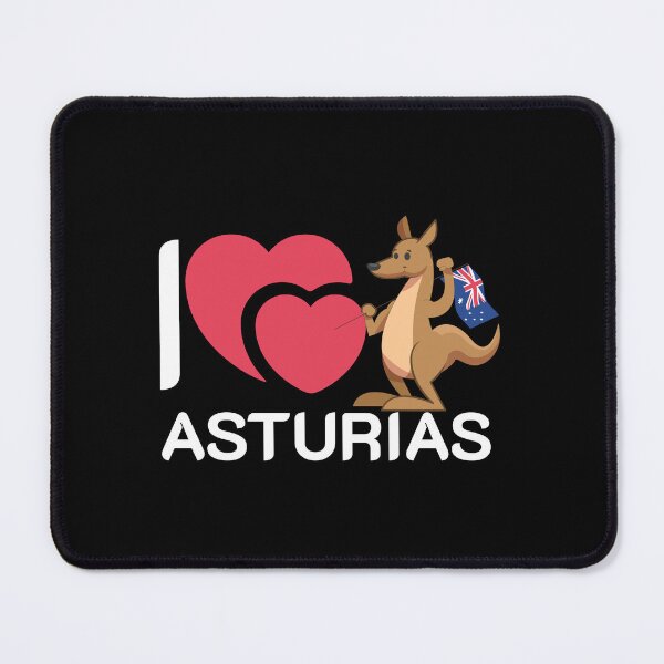 Item preview, I Love Asturias Funny Kangaroo Design with Australian Flag designed and sold by UI Expert.