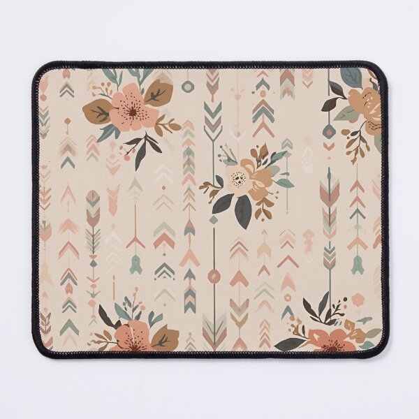 Item preview, Peach Floral Boho Arrow Pattern Design designed and sold by LakLuxe studio .