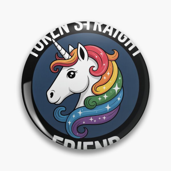 Item preview, Token Straight Friend Funny Slang Queer Ally Gay Pride Stuff1 designed and sold by NailMolisa.
