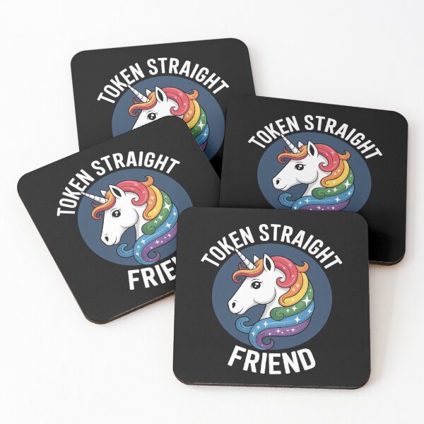 Item preview, Token Straight Friend Funny Slang Queer Ally Gay Pride Stuff1 designed and sold by NailMolisa.