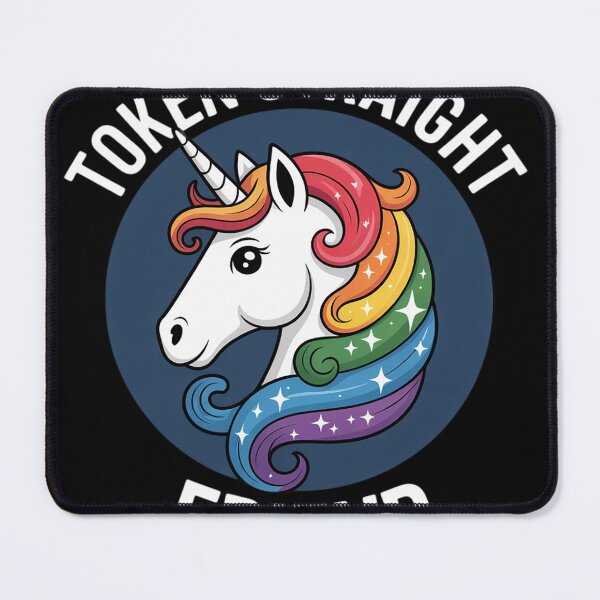 Item preview, Token Straight Friend Funny Slang Queer Ally Gay Pride Stuff1 designed and sold by NailMolisa.