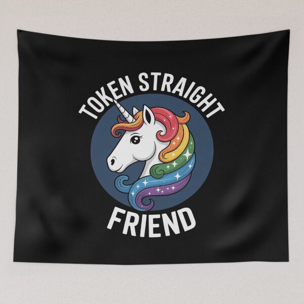 Item preview, Token Straight Friend Funny Slang Queer Ally Gay Pride Stuff1 designed and sold by NailMolisa.