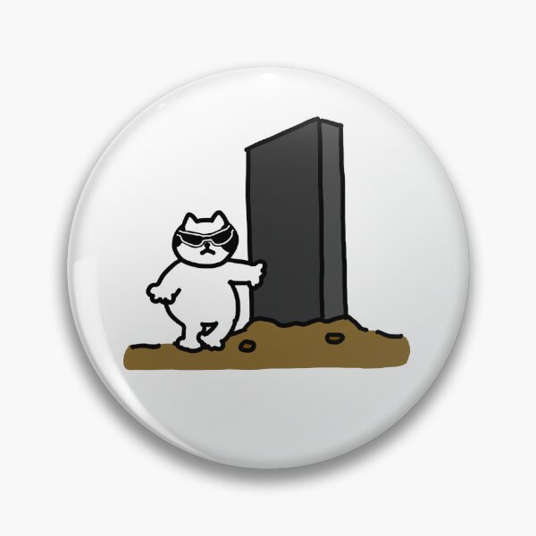 Item preview, a Cat next to the monolith designed and sold by superbaechoo.