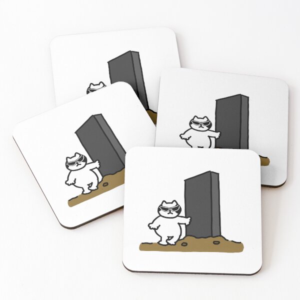 Item preview, a Cat next to the monolith designed and sold by superbaechoo.
