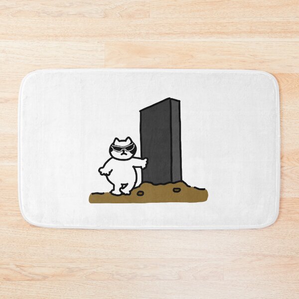 Item preview, a Cat next to the monolith designed and sold by superbaechoo.