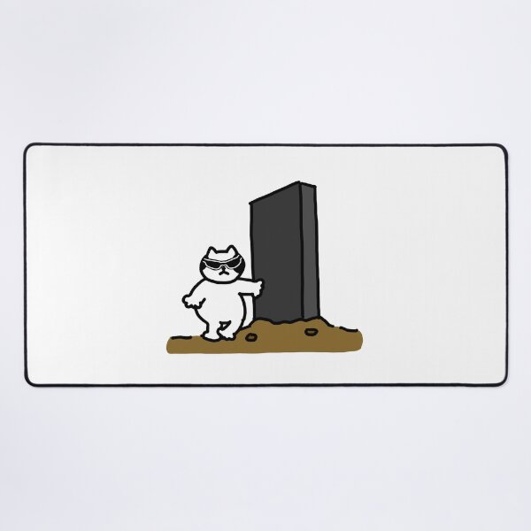Item preview, a Cat next to the monolith designed and sold by superbaechoo.