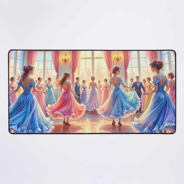 Item preview, Elegant Victorian Ballroom Dancers designed and sold by Mary Spencer.