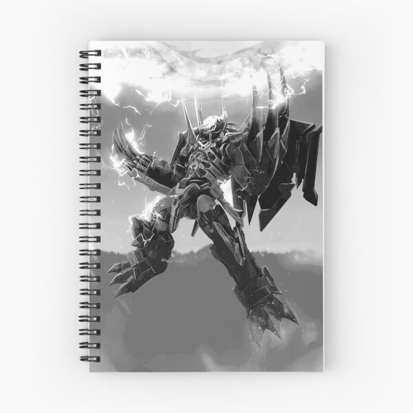 Item preview, wargreymon blackwhite illustration attack design designed and sold by sabartgunpla.