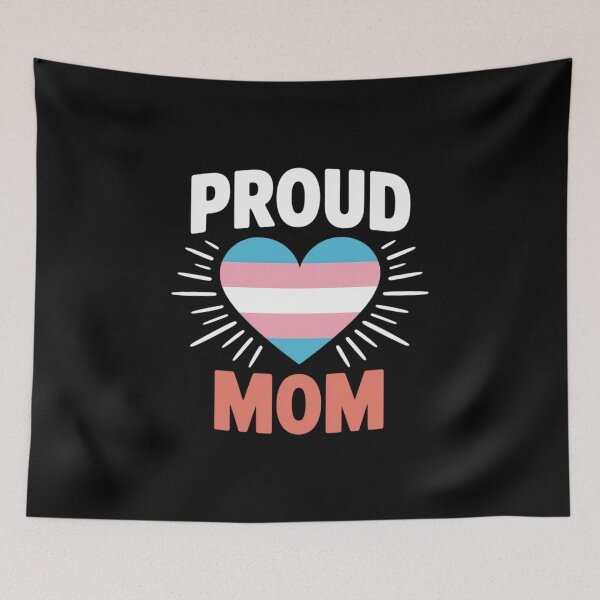 Item preview, Transgender Proud Mom Trans Pride Flag Heart Queer LGBT designed and sold by NailMolisa.