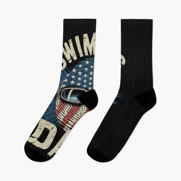 Item preview, American Flag Fingerprint Patriotic Sports Swimming Dad designed and sold by MyzoToyota.