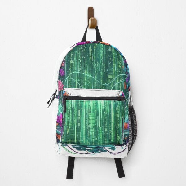 Item preview, Digital Waterfall with Vibrant Floral Fram designed and sold by Wonderful Designs.