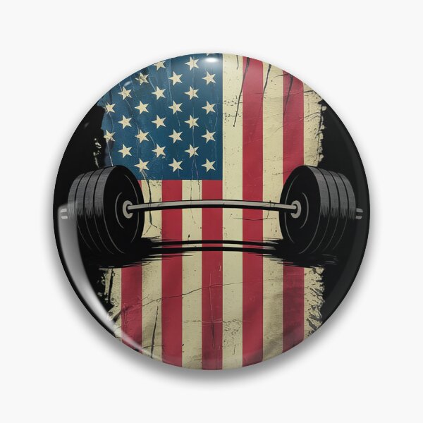 Item preview, American Flag Gym and Fitness Weight Lifting  designed and sold by MyzoToyota.