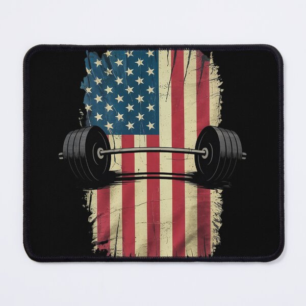 Item preview, American Flag Gym and Fitness Weight Lifting designed and sold by MyzoToyota.