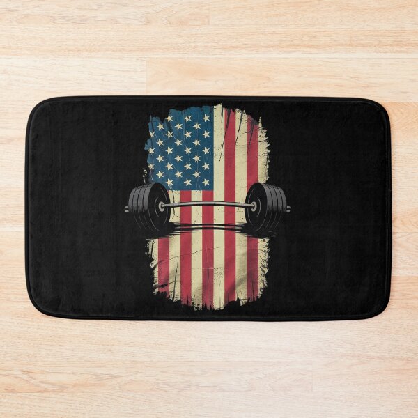 Item preview, American Flag Gym and Fitness Weight Lifting  designed and sold by MyzoToyota.