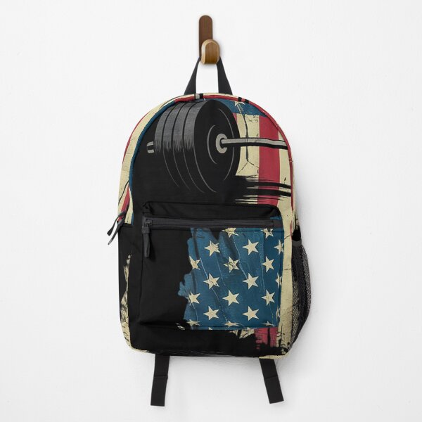Item preview, American Flag Gym and Fitness Weight Lifting  designed and sold by MyzoToyota.
