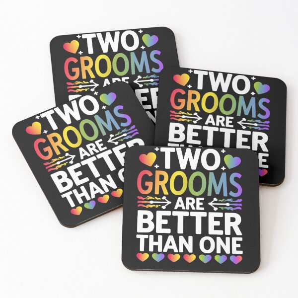 Item preview, Two Grooms Are Better Than One LGBT Gay Wedding Pride  designed and sold by NailMolisa.