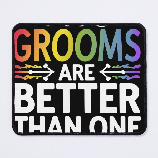 Item preview, Two Grooms Are Better Than One LGBT Gay Wedding Pride  designed and sold by NailMolisa.