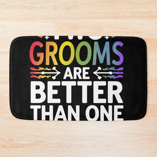 Item preview, Two Grooms Are Better Than One LGBT Gay Wedding Pride  designed and sold by NailMolisa.