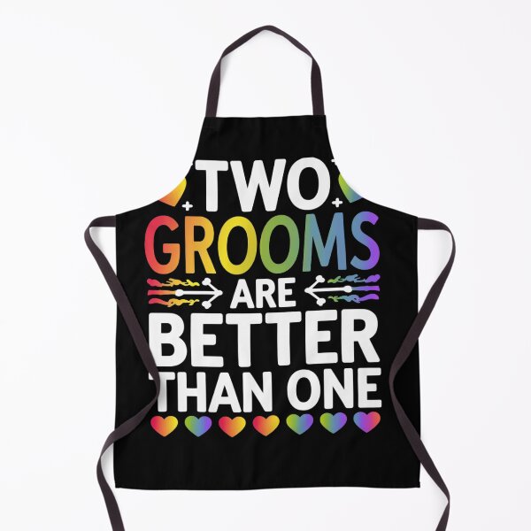 Item preview, Two Grooms Are Better Than One LGBT Gay Wedding Pride designed and sold by NailMolisa.