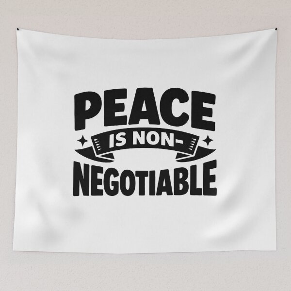 Item preview, Peace Is Non-Negotiable – Bold Calm Boundary Statement Tee designed and sold by bazstees54.