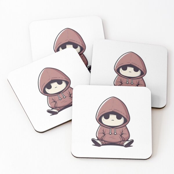Item preview, Tired Cartoon Character Illustration – Relatable Hoodie Aesthetic designed and sold by BlueYasmine.