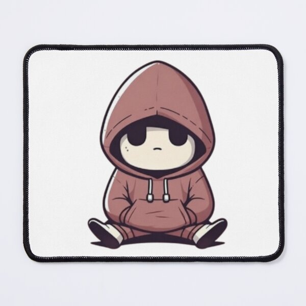 Item preview, Tired Cartoon Character Illustration – Relatable Hoodie Aesthetic designed and sold by BlueYasmine.