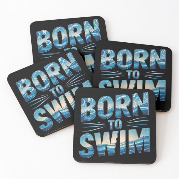 Item preview, Born To Swim Water Pattern Athletic Swimming  designed and sold by MyzoToyota.