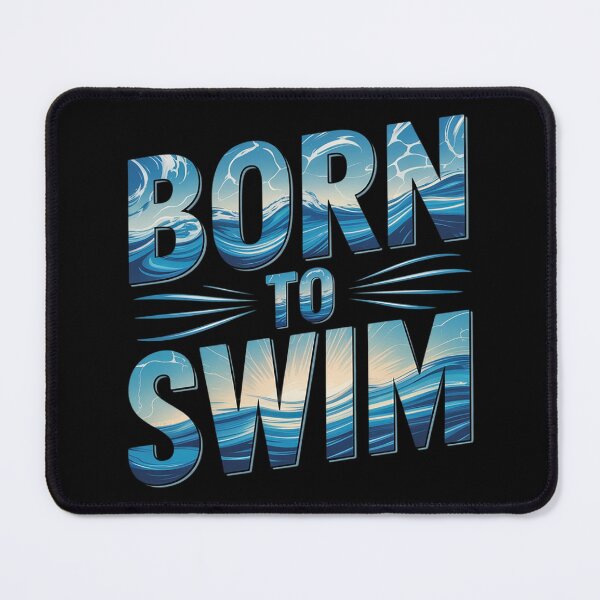 Item preview, Born To Swim Water Pattern Athletic Swimming designed and sold by MyzoToyota.