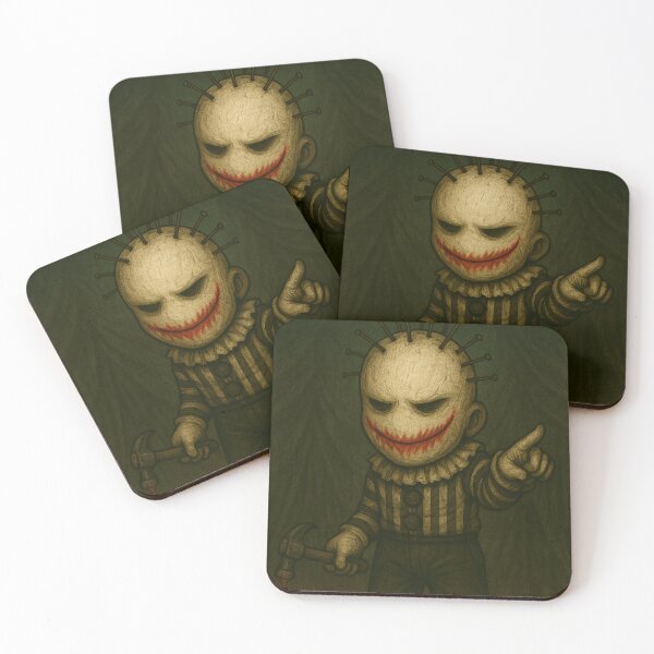 Item preview, Mime Clown (Chibi) - Dark Circus Horror Clown Art designed and sold by Candie_Loudenfrau_Art.