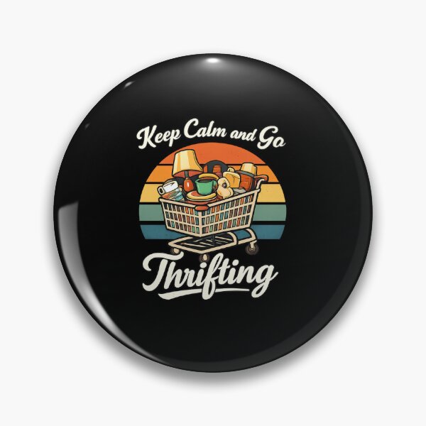 Item preview, Keep Calm and Go Thrifting Retro design | Vintage Thrift Shopping Shirt | Sleeveless Unisex Thrift Lover Apparel designed and sold by DailyDrivesct.